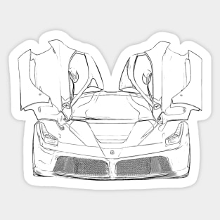 La Ferrari Wireframe Sticker